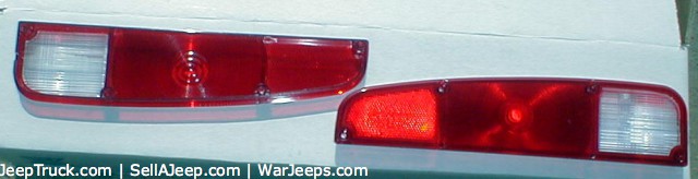 Taillamp lenses for 1973 - 1987 J10 and J20 Jeep Trucks