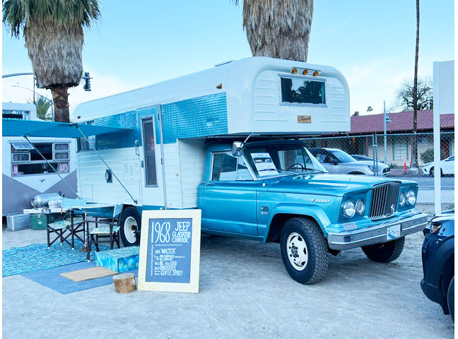 1968 AMC Jeep Gladiator J3000 DRW with chassis mounted Chinook Coach