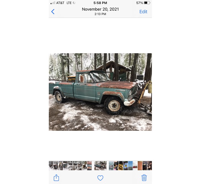 1968 Jeep Gladiator truck with plow2 2
